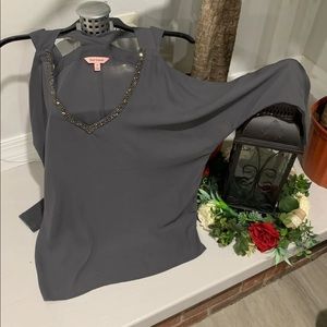 💖SOLD💖Beaded Cold Shoulder Top💖SOLD💖